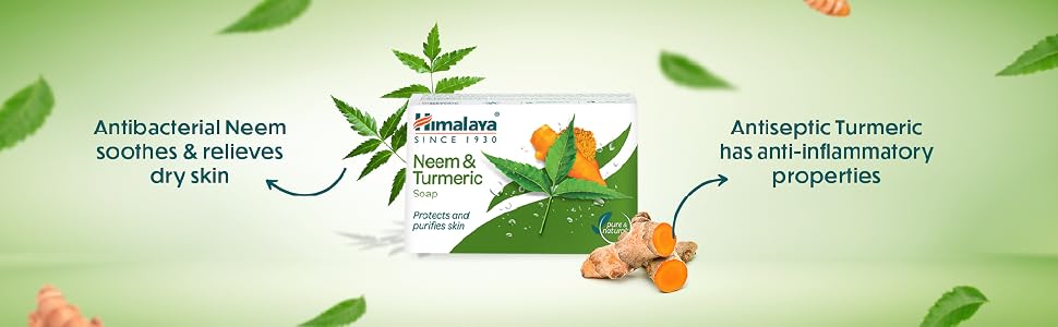 Himalaya Herbals Neem and Turmeric Soap, 125g