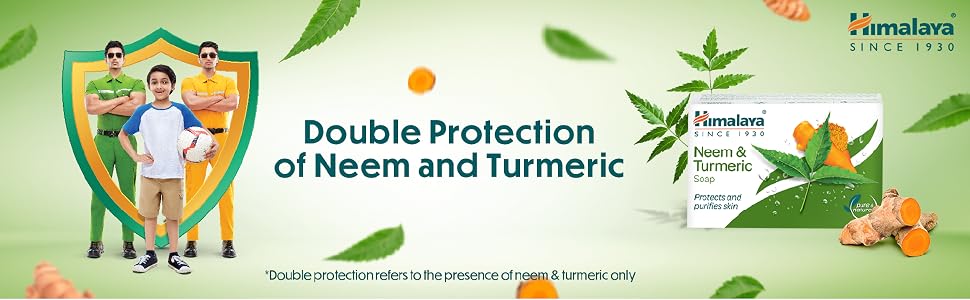Himalaya Herbals Neem and Turmeric Soap, 125gm (Pack of 4) with Value Pack Save Rs.20