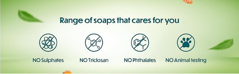 Himalaya Herbals Neem and Turmeric Soap, 125gm (Pack of 4) with Value Pack Save Rs.20