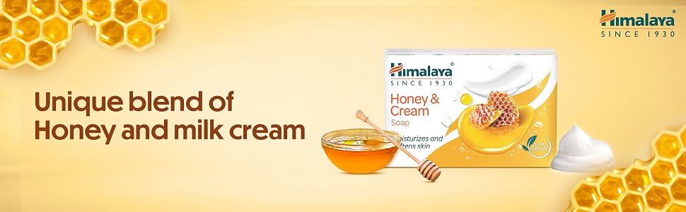 Himalaya Herbals Honey and Cream Soap, 125g (Pack of 4)
