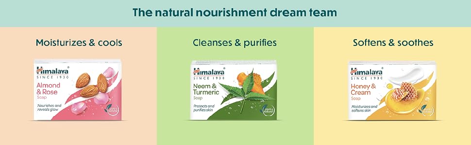 Himalaya Herbals Refreshing Cucumber Soap & Coconut Soap, 75gm