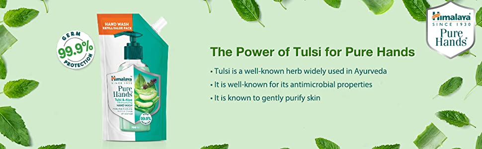 Himalaya Pure Hands Moisturizing Tulsi and Aloe Pump 250 ml