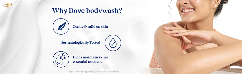 Dove Deeply Nourishing Body Wash | 800 ml | Moisturizing Body Wash For Softer, Smoother Skin | Dove Body Wash for Women & Men | Body Wash for Dry Skin