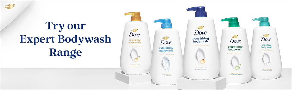 Dove Deeply Nourishing Body Wash | 800 ml | Moisturizing Body Wash For Softer, Smoother Skin | Dove Body Wash for Women & Men | Body Wash for Dry Skin