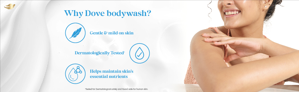 Dove Gentle Exfoliating Nourishing Body Wash 800 ml | Moisturizing Body Wash For Softer Skin | Dove Body Wash for Women & Men | Body wash for dry skin