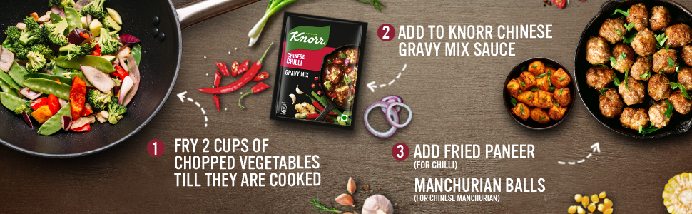 Knorr Chinese Chilli Gravy Mix, Serves 4, 51g