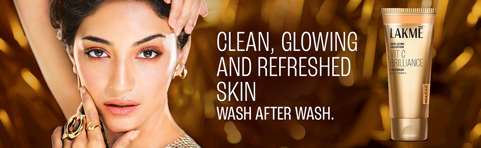 LAKMÉ 9To5 Vitamin C Facewash With Microcrystalline Beads For Refreshed & Glowing Skin 100 g