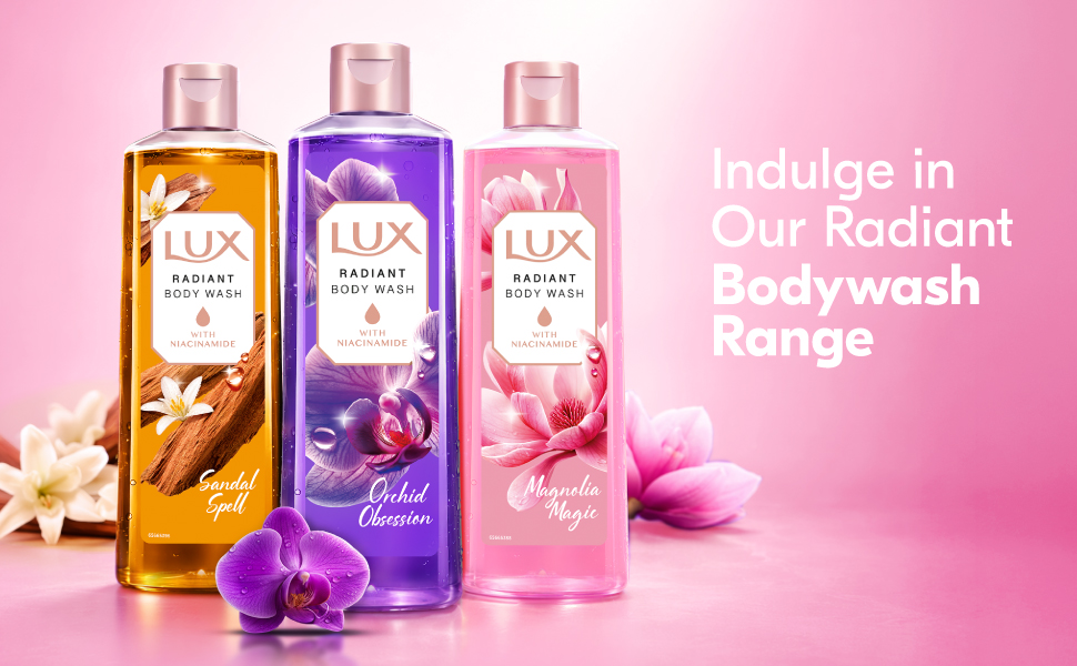 LUX Shower Gel, French Rose Fragrance & Almond Oil Bodywash, With Glycerine For Soft & Glowing Skin, Paraben Free, 245 ml