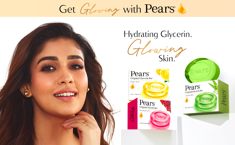 Pears Naturalé Detoxifying Soap Bar, Aloe Vera, 125g (Pack of 4)