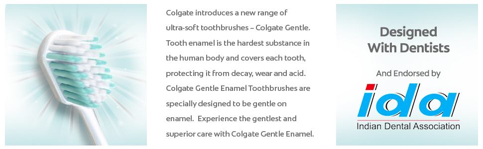 Colgate Gentle Enamel Ultra Soft Bristles Toothbrush, 4 Pcs (Buy2 Get 2), Soft Bristles for Enamel Care & MaxFresh Toothpaste, Blue Gel Paste with Menthol for Super Fresh Breath, 300g, 150g X 2