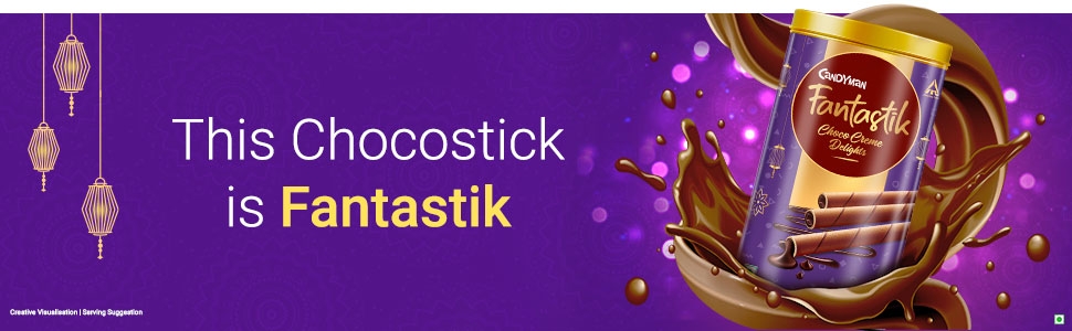Candyman Fantastik Treat Pack, Choco Wafer Rolls, 200g