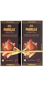 Fabelle Open Secret - Milk, Centre- Filled Luxury Chocolate Bar Topped with Visible Nuts & Berries, 121g