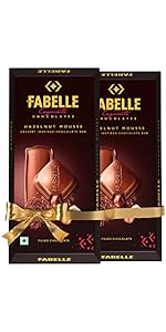 Fabelle Open Secret - Milk, Centre- Filled Luxury Chocolate Bar Topped with Visible Nuts & Berries, 121g