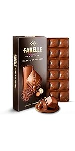 Fabelle Loaded Secret, 33% Whole Visible Almonds in Luxury Milk Chocolate Bar 114g