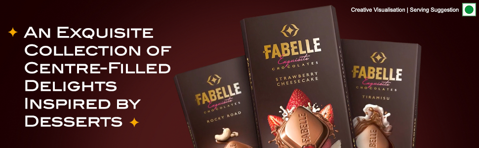 Fabelle The Bars Trilogy - Christmas Chocolate Gift Pack, 3 Assorted Large Luxury Chocolate Bars, Premium Packaged Gift Chocolate Box, Centre-Filled Bars, Best Christmas Gift For Family, 388g