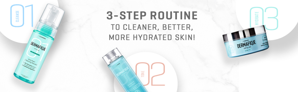 Dermafique Acne Avert Cleansing Mousse Foaming Face Wash, 150 ml for Acne Prone Skin, Suits Oily Dry Skin with Salicylic acid - Paraben-Free, SLES-free - Cleanses Pores, Clears Out Excess Sebum