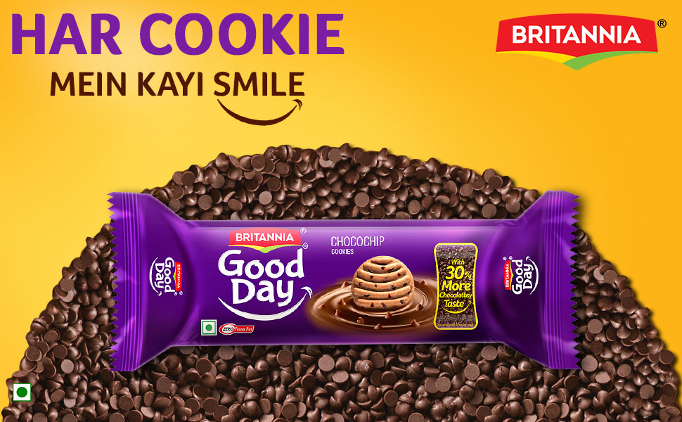 Unique Britannia Good Day Chocochip Cookies 111g Unique