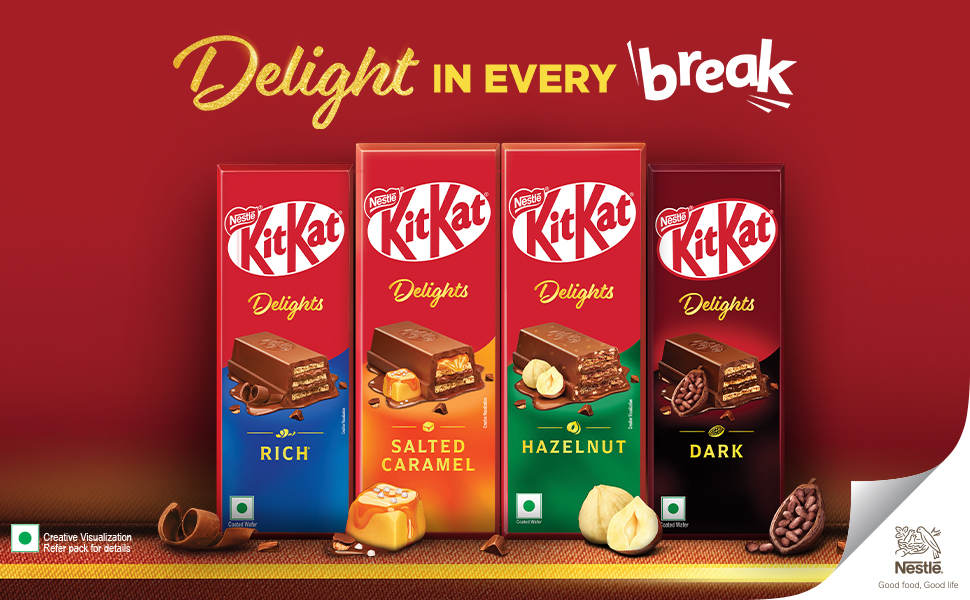 KIT KAT Nestlé Caramel Chocolate Coated Wafer, 50G X 12 Units, 600 G