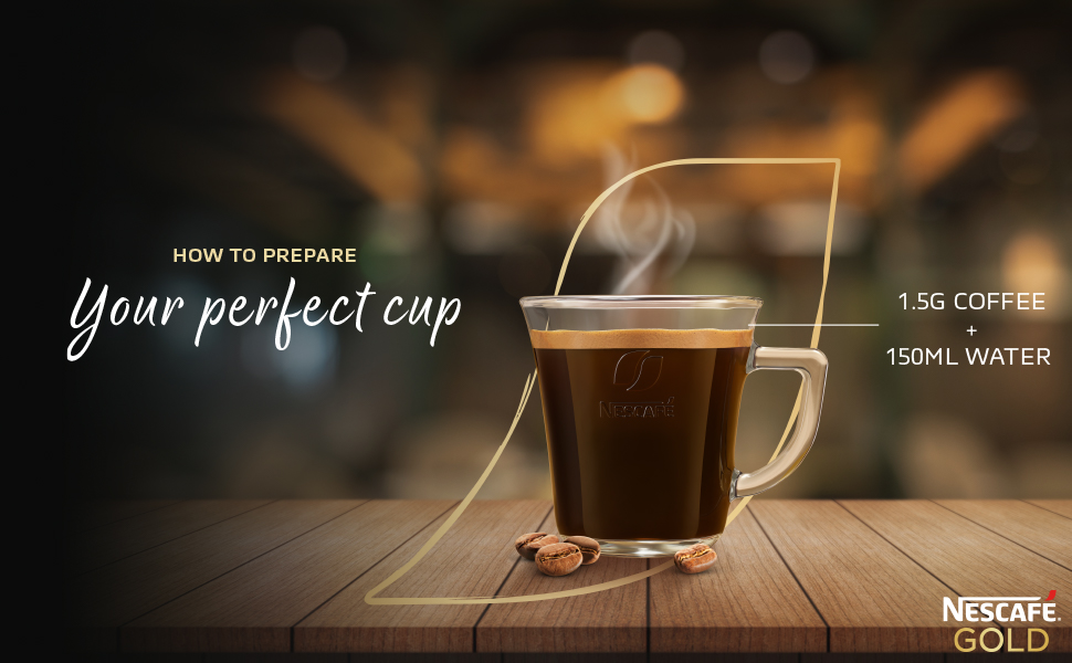 Nescafe Gold Blend Instant Coffee Powder - Glass Jar (Limited Edition Pack,Arabica and Robusta beans) Jar, 100g With Free Glass Mug