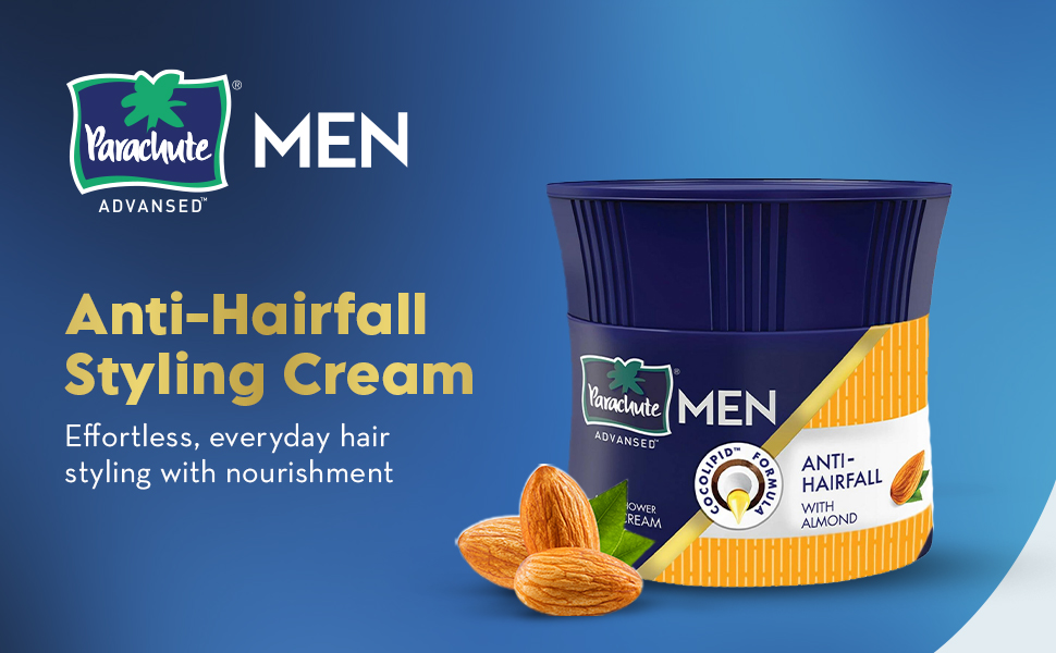 Parachute Hair Cream for Men,Anti Hairfall |Hair Cream After Shower Oil Replacement Hair Cream100g..UNIQUE