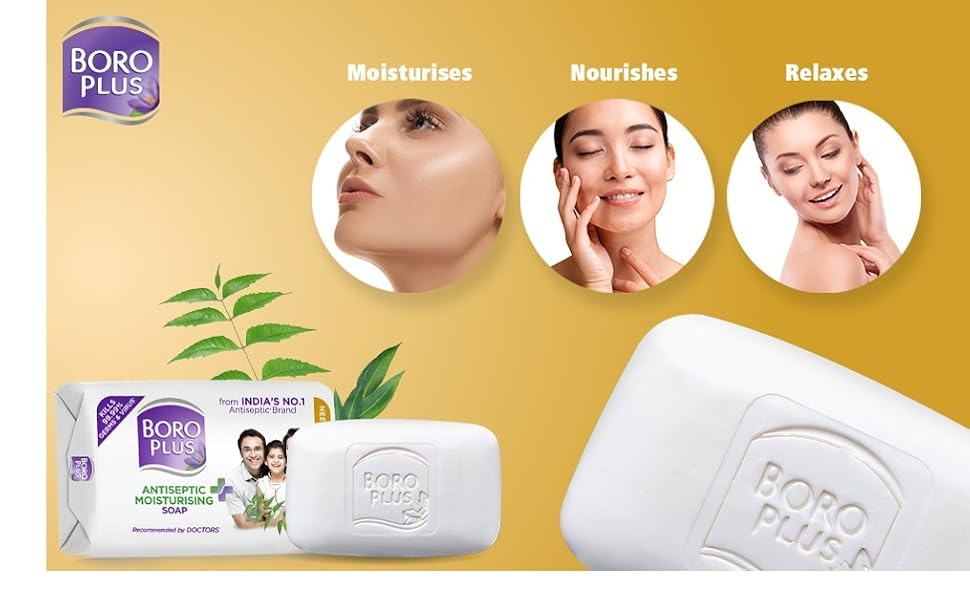 BoroPlus Antiseptic + Moisturising Soap - Neem, Eucalyptus & Honey