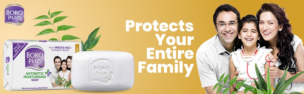 BoroPlus Antiseptic + Moisturising Soap - Neem, Eucalyptus & Honey