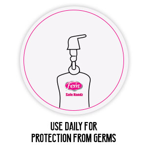 Fem Safe Handz Hand Wash - Enriched with the Goodness of Saffron & Blossom with Coconut Milk - 5 L
