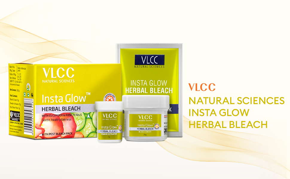 VLCC Natural Sciences Insta Glow Herbal Bleach, 27g