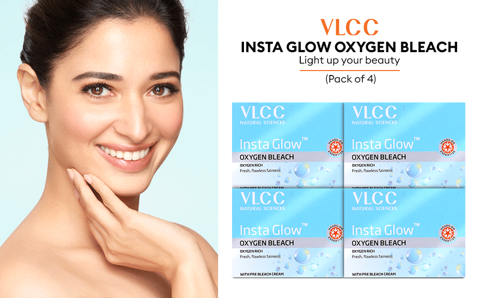 VLCC Insta Glow Oxygen Bleach, 51.4gm