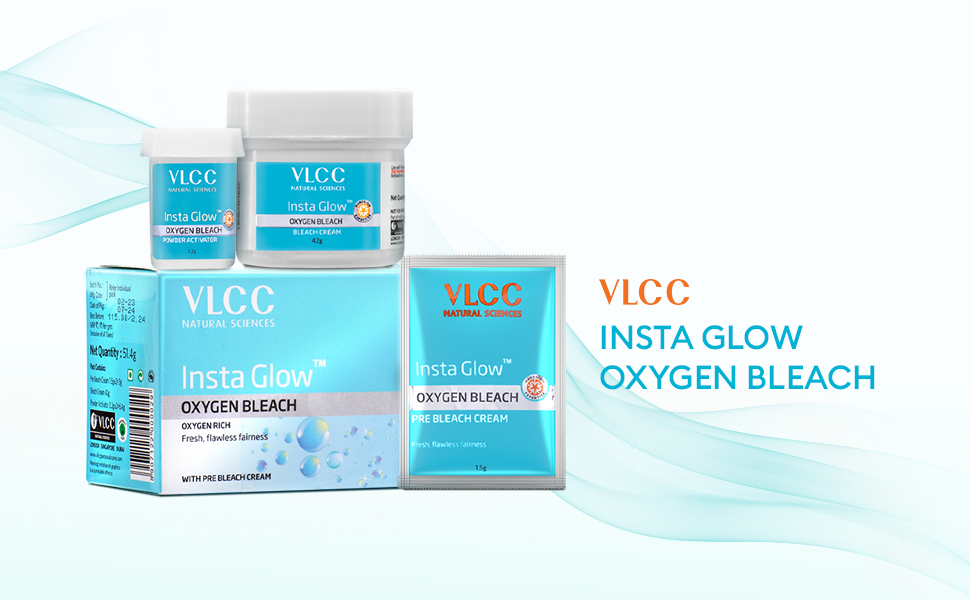 VLCC Insta Glow Oxygen Bleach, 51.4gm