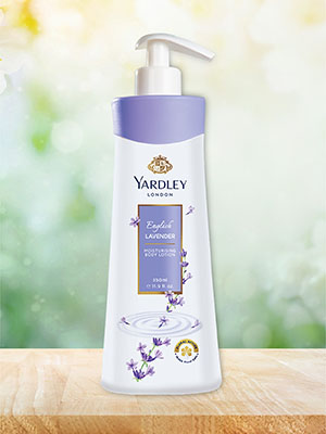 Yardley London English Lavender Moisturizing Body Lotion, Germ Shield, 400ml [350ml +50ml Free] (Pack of 2)