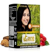 VCare Shampoo Hair Colour Shampoo, Deep Brown 180ml for Women and Men | Only 5 Minute Root Hair Dye | No Parabens, Ammonia And Sulfates