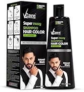 VCare Shampoo Hair Colour Shampoo, Deep Brown 180ml for Women and Men | Only 5 Minute Root Hair Dye | No Parabens, Ammonia And Sulfates