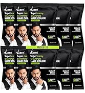 VCare Shampoo Hair Colour Shampoo, Deep Brown 180ml for Women and Men | Only 5 Minute Root Hair Dye | No Parabens, Ammonia And Sulfates
