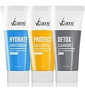 VCare Shampoo Hair Colour Shampoo-Black 180ml for Women and Men |Pump pack with Natural extracts | Colours hair in minutes|Enriched with growth factors & antioxidants, Ammonia free, Sulphate free
