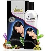 VCare Shampoo Hair Colour Shampoo-Black 180ml for Women and Men |Pump pack with Natural extracts | Colours hair in minutes|Enriched with growth factors & antioxidants, Ammonia free, Sulphate free