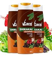 VCare Shampoo Hair Colour Shampoo-Black 180ml for Women and Men |Pump pack with Natural extracts | Colours hair in minutes|Enriched with growth factors & antioxidants, Ammonia free, Sulphate free