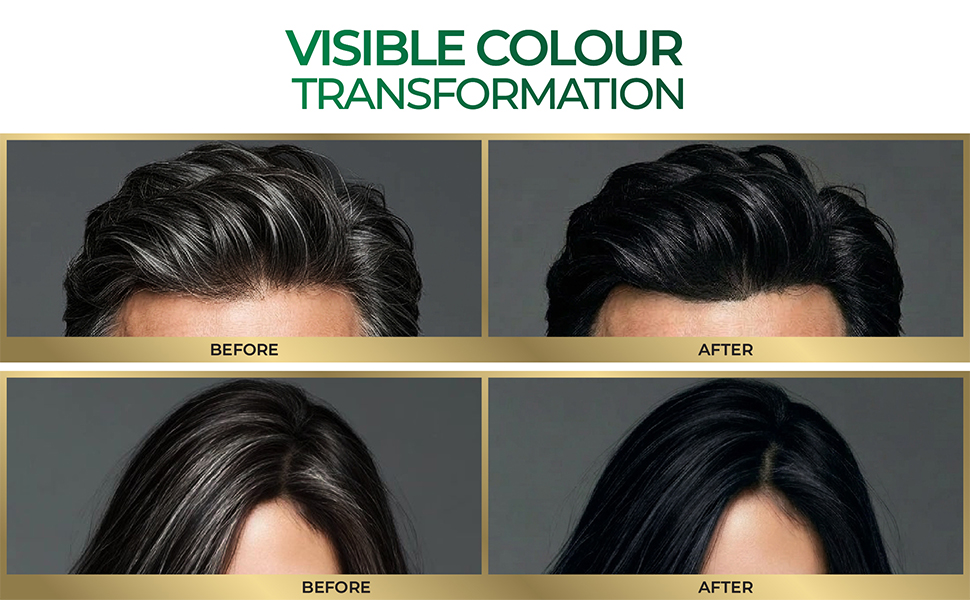 Streax Shampoo Hair Colour, 200 ml I Squeeze Pack with Natural Extracts I Hair colour for Men I Hair colour for Women I Long Lasting Formula I Colours in 5 Minutes, Natural Black