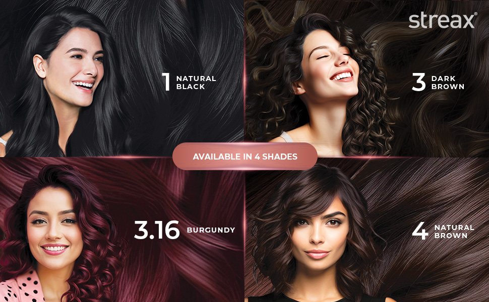 Streax Gel Hair Colour for Women & Men, Natural Brown 4, 150ml | Hair Colour Brown| 100% grey coverage | Long Lasting Hair Color, Easy to Use | Ammonia-Free Hair Color, Lasts Up to 20 Washes