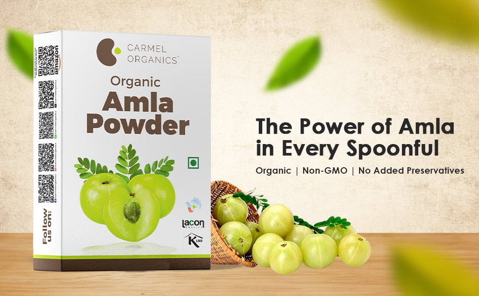 CARMEL ORGANICS Amla Fruit Powder 340 Grams