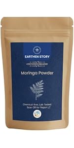 Earthen Story Certified Organic Amla Powder (200g) | Lab Tested for 270+ Pesticides | Indian Gooseberry (Nellikkai) Whole Fruit Powder for Immunity, Hair & Skin | Vitamin C Superfood