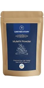 Earthen Story Certified Organic Amla Powder (200g) | Lab Tested for 270+ Pesticides | Indian Gooseberry (Nellikkai) Whole Fruit Powder for Immunity, Hair & Skin | Vitamin C Superfood