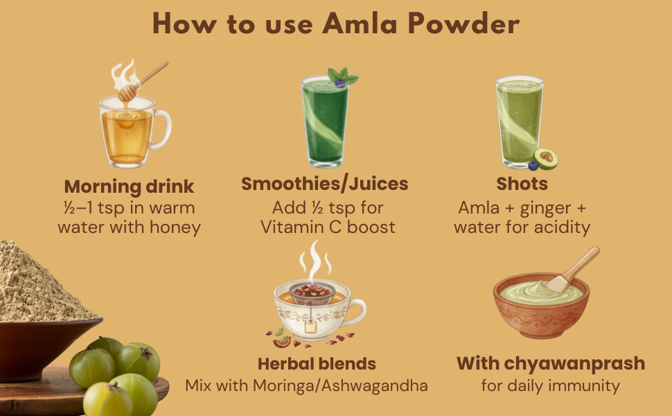 Earthen Story Certified Organic Amla Powder (200g) | Lab Tested for 270+ Pesticides | Indian Gooseberry (Nellikkai) Whole Fruit Powder for Immunity, Hair & Skin | Vitamin C Superfood