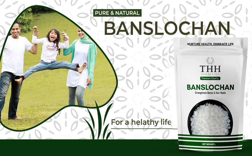 THH Tabashir - Vanslochan - Banslochan (400g) | 100% Pure Vanshlochan for Strengthen Bones & Hair Roots | No Added Colors, Preservatives