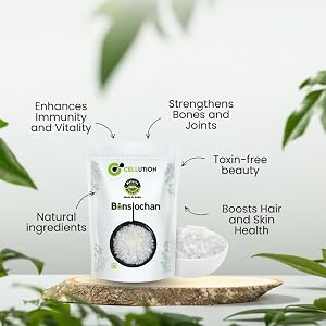 CELLUTION Tabashir - 400gm Banslochan/Vanslochan/Vanshlochan/Tabasheer/Bamboo Silica For Strengthens bones and joints, Cough, Hair & Skin (400 Grams)