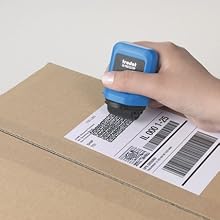 Trodat Identity Theft Protection Roller Stamp – Wide 1.0 Inch Coverage – Refillable Privacy Blocker for Labels, Documents – Anti-Fraud Ink Roller for Secure Information Concealment