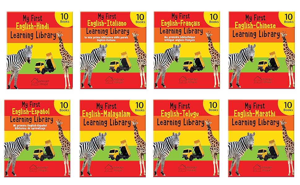 My First Library Boxset For Kids (10 Board Books) | Ages 0–3 Years | Early Learning | Gift Set For Babies | Toddlers & Preschoolers | Latest Premium Edition | Abc | Numbers | Shapes | Colors & More