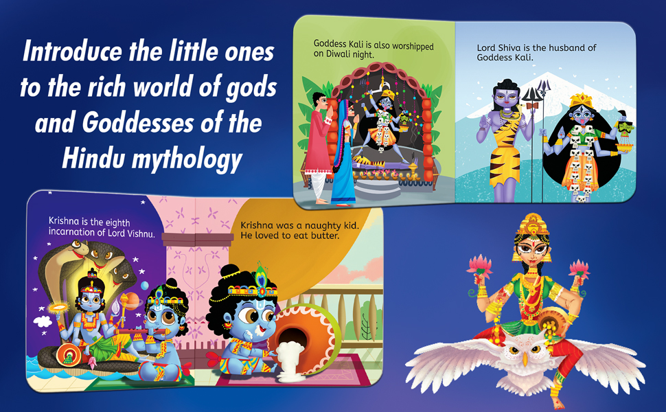My First Library Of Hindu Gods And Goddesses (12 Board Book Set) Age 2–6 Years | Illustrated Spiritual Stories | Indian Mythology | Ganesha | Krishna | Shiva & More | Early Learning | Latest Edition