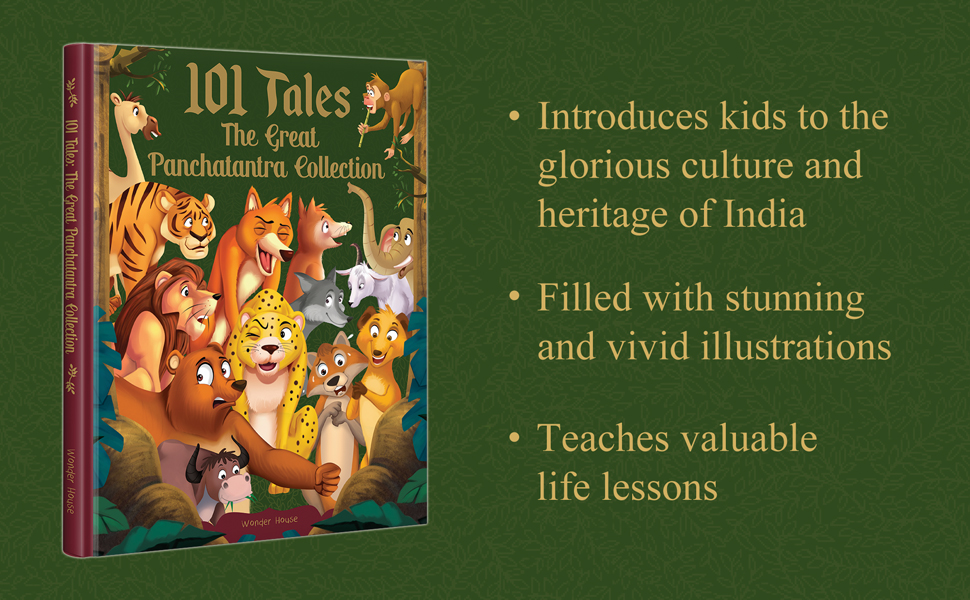 101 Tales The Great Panchatantra Collection - Collection Of Witty Moral Stories For Kids For Personality Development (Hardback)