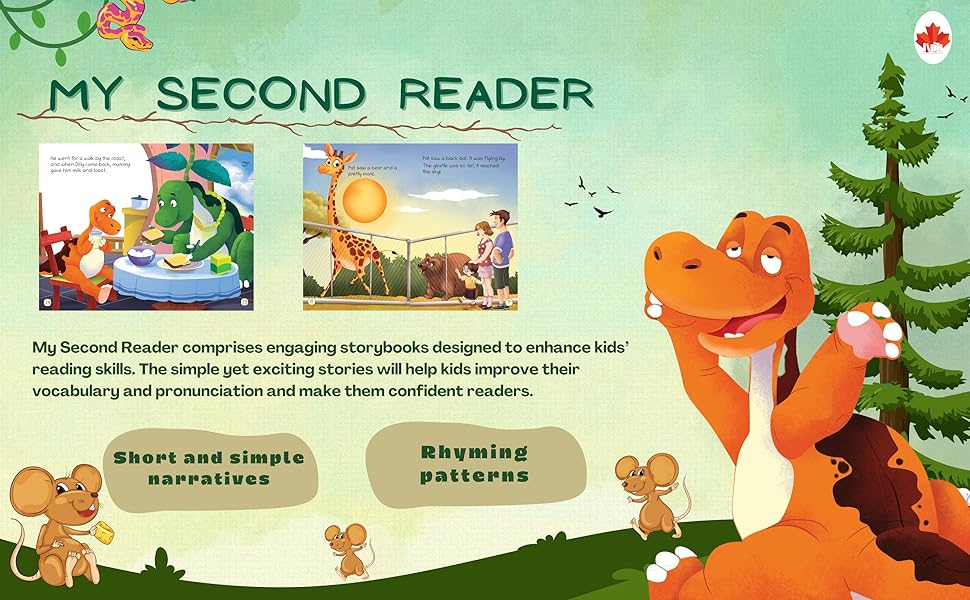 Story Books for Kids - Second Reader (Illustrated) (Set of 6 Books) - Phonic stories - Bedtime Stories - 3 Years to 6 Years Old - Read Aloud to Infants, Toddlers